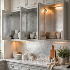 Self-Adhesive Aluminum Foil Backsplash Wallpaper - Oil-Proof Waterproof Peel & Stick