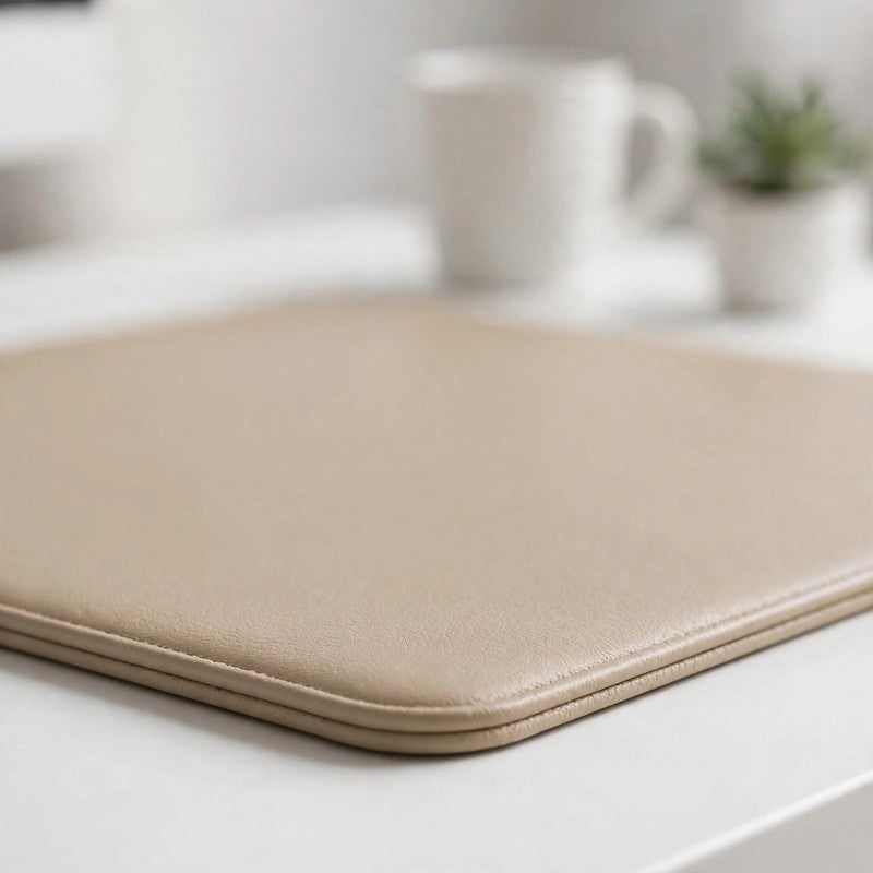 PU Leather Mouse Pad Desk Mat, Waterproof Non-slip Gaming & Office Keyboard Pad