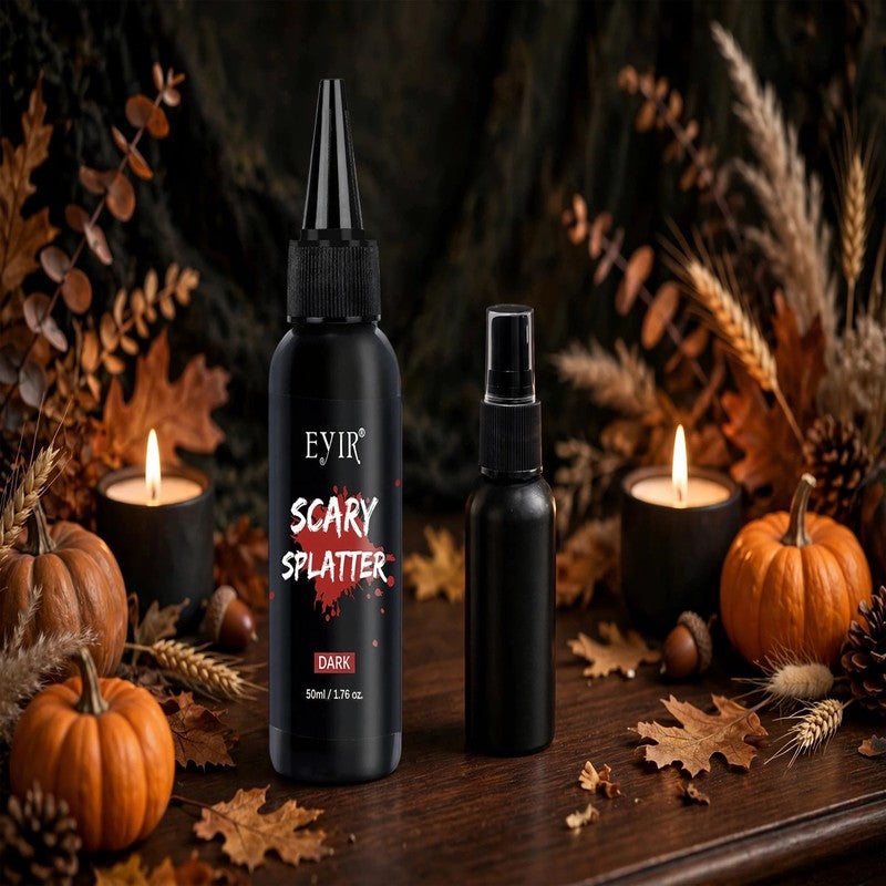 Halloween Fake Blood Spray - Realistic Washable Blood for Cosplay & Makeup