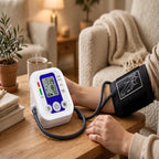 Digital Arm Blood Pressure Monitor - BP Cuff with Heart Rate & Pulse Meter