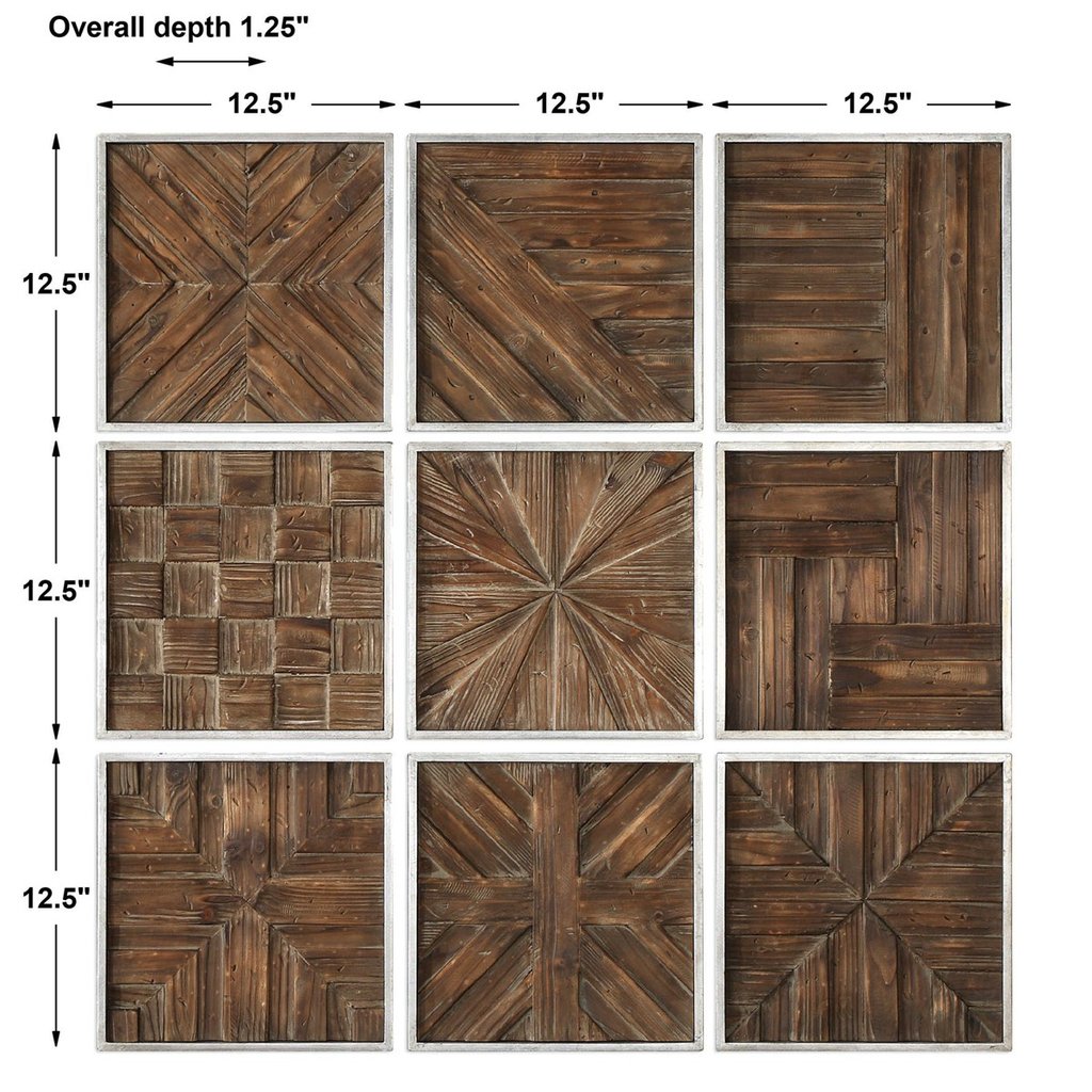 Bryndle Squares Wood Wall Decor