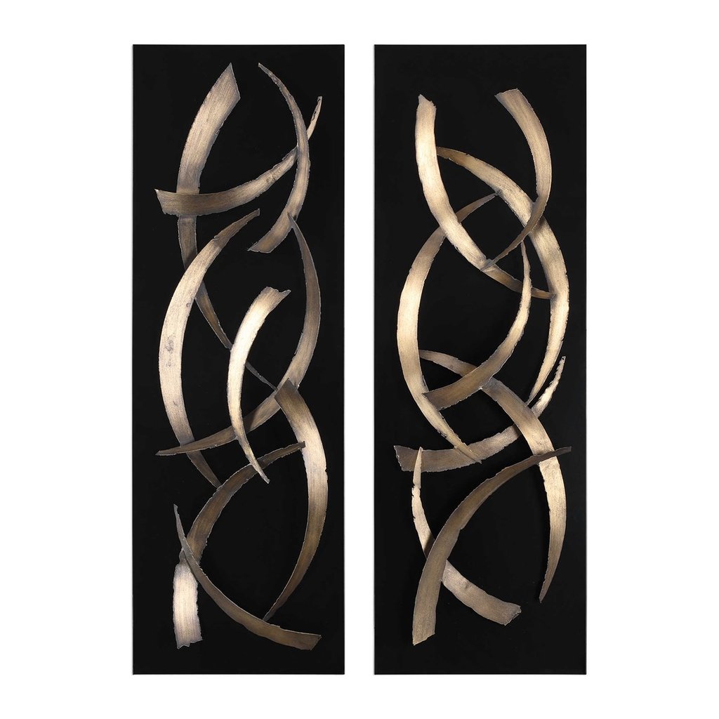 Brushstrokes Metal Wall Panel