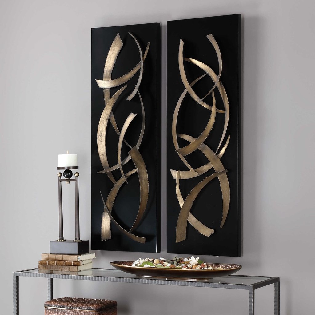 Brushstrokes Metal Wall Panel