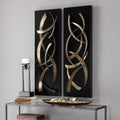 Brushstrokes Metal Wall Panel