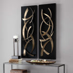 Brushstrokes Metal Wall Panel