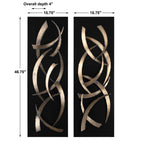 Brushstrokes Metal Wall Panel
