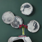Cast Oil Drum Wall Discs (Set Of 4)