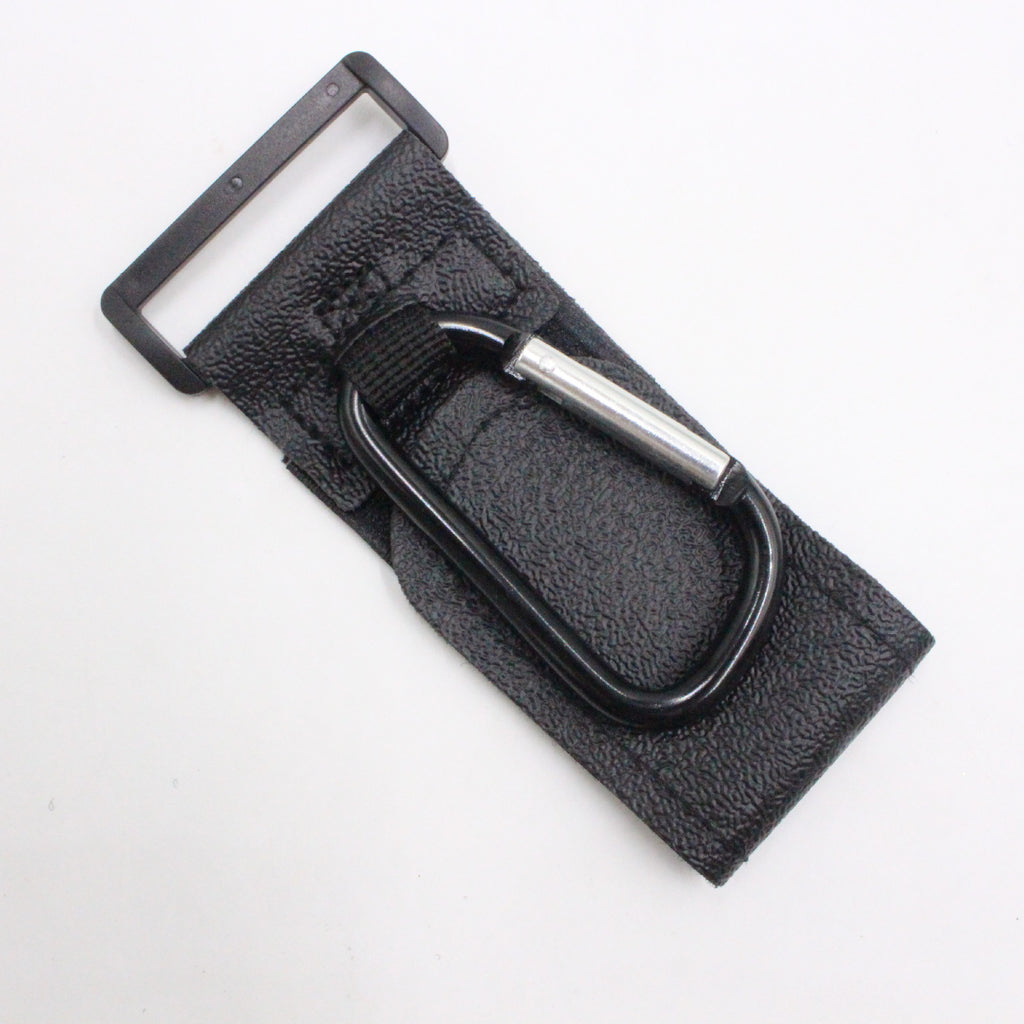 360 Degree Rotation High Quality Nylon Velcro Baby Carriage Hook Aluminum Carabiner Baby Carriage Accessories