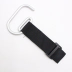 360 Degree Rotation High Quality Nylon Velcro Baby Carriage Hook Aluminum Carabiner Baby Carriage Accessories