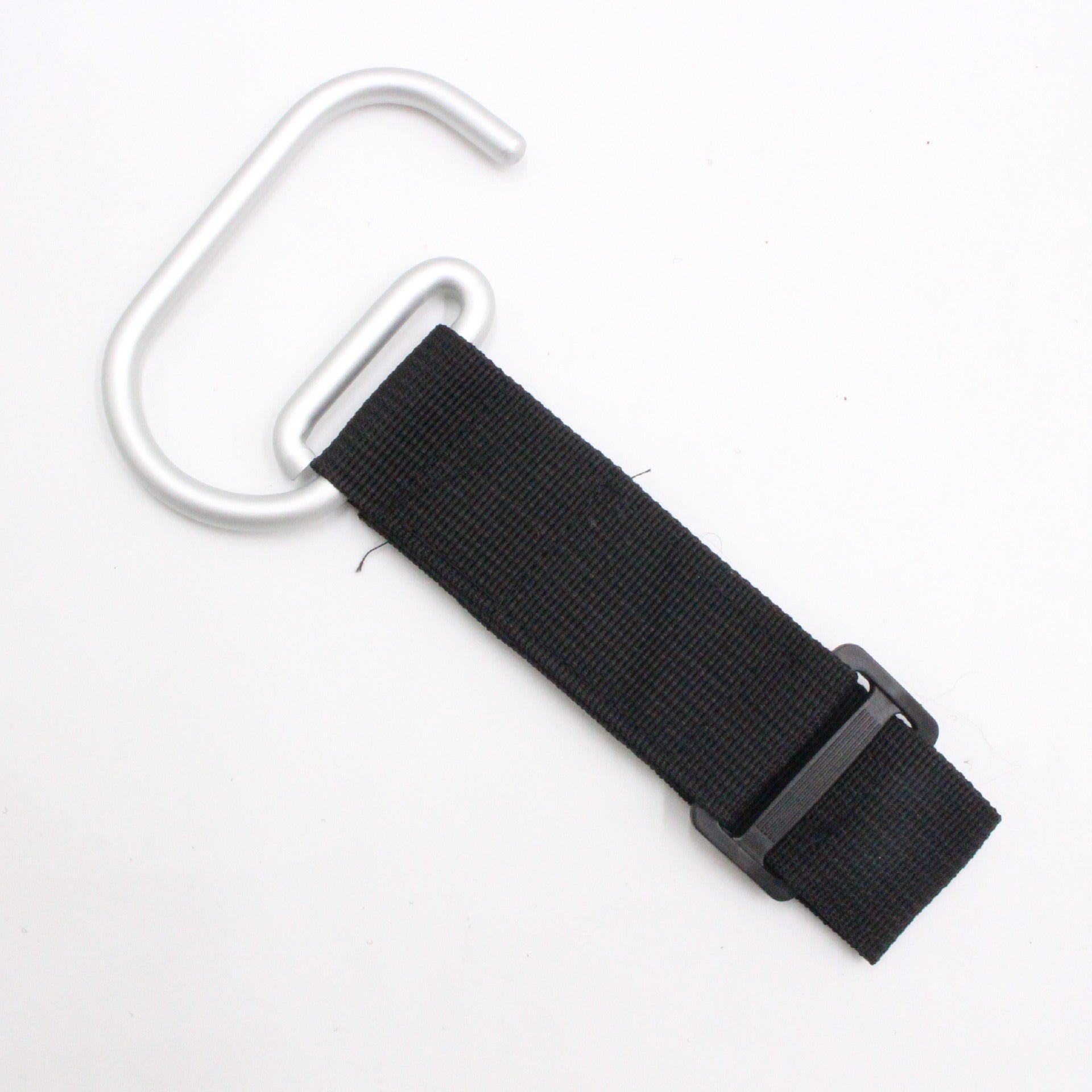 360 Degree Rotation High Quality Nylon Velcro Baby Carriage Hook Aluminum Carabiner Baby Carriage Accessories