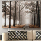 Misty Road - on Canvas