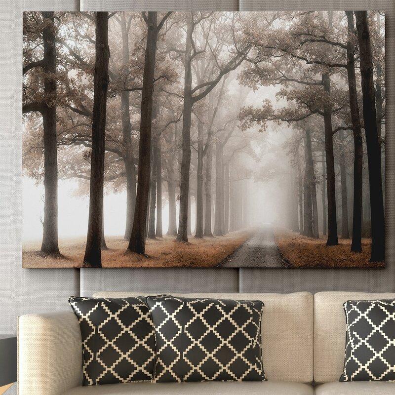 Misty Road - on Canvas