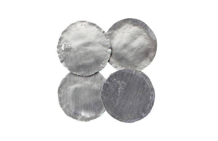 Cast Oil Drum Wall Discs (Set Of 4)