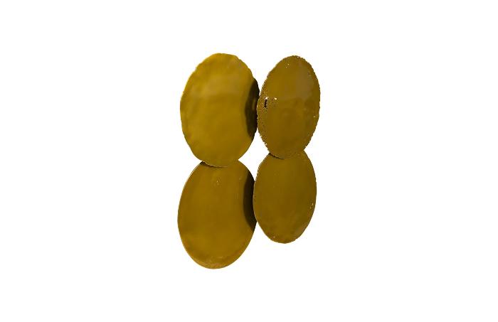 Cast Oil Drum Wall Discs (Set Of 4)