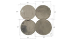 Cast Oil Drum Wall Discs (Set Of 4)