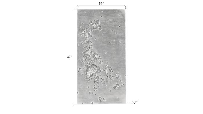 Splotch Dense Silver Wall Art