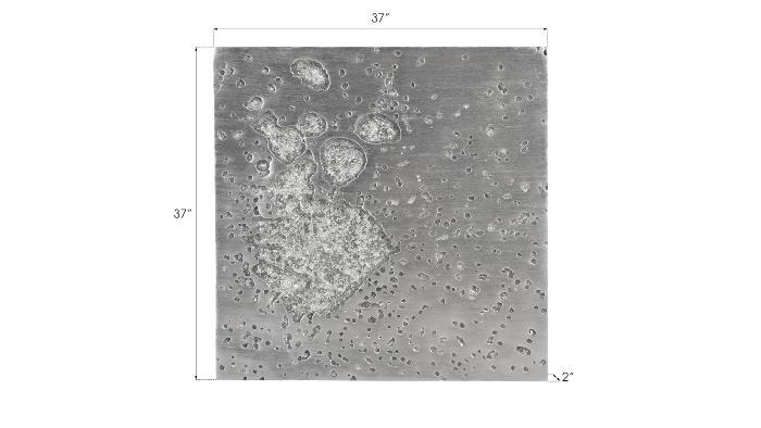 Splotch Dense Silver Wall Art